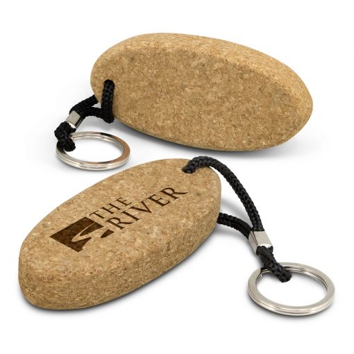 Woven Strap Cork Floating Key Ring