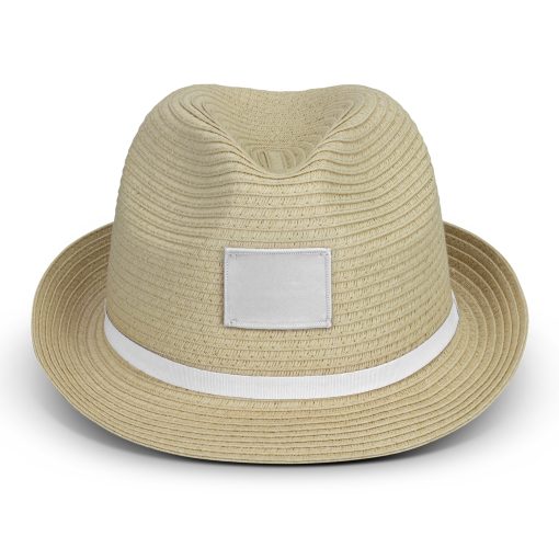 Classic Paper Weave Fedora Hat - Image 4