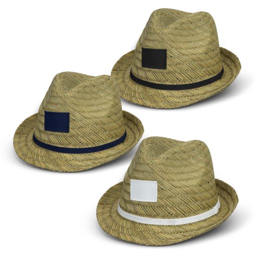 Classic Straw Fedora Hat