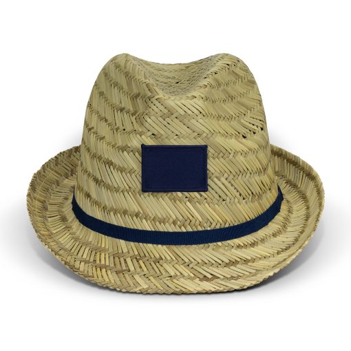 Classic Straw Fedora Hat - Image 2